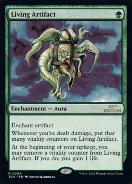 Living Artifact, Magic card 30A 204 — 30th Anniversary Edition set
