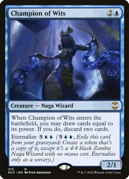 Champion of Wits, Magic card NCC 213 — New Capenna Commander set