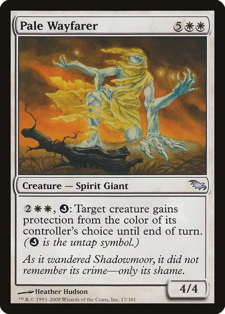 Pale Wayfarer, Magic card SHM 17 — Shadowmoor set