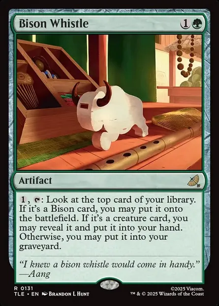 Bison Whistle, Magic card TLE 131 — Avatar: The Last Airbender Eternal set