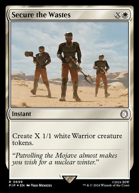 Secure the Wastes, Magic card PIP 699 — Fallout set