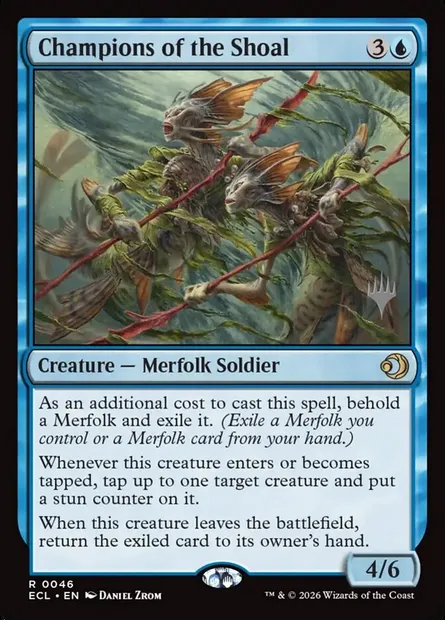 Champions des bancs, carte Magic PECL 46p — extension Lorwyn Eclipsed Promos