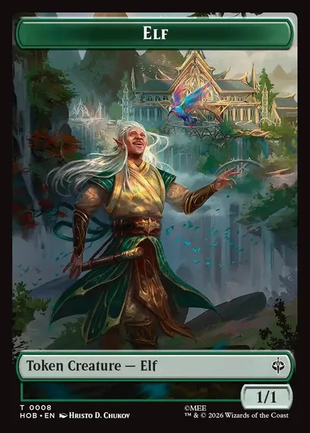 Elf, Magic card THOB 8 — The Hobbit Tokens set