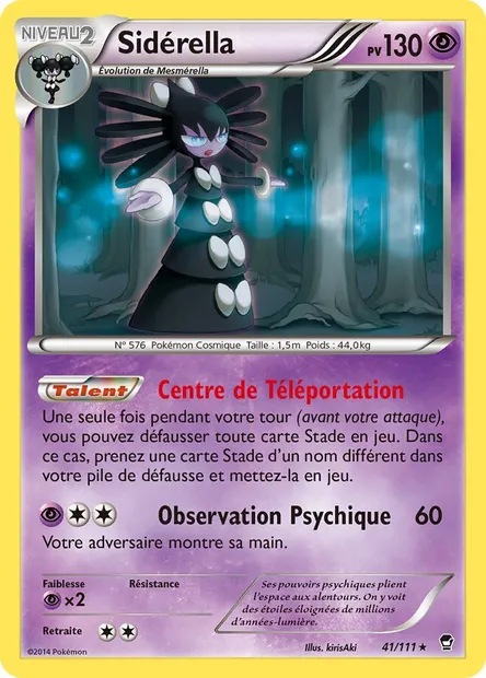 Sidérella, carte Pokémon FFI 41 — extension Poings Furieux