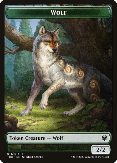 Wolf, Magic card TTHB 11 — Theros Beyond Death Tokens set