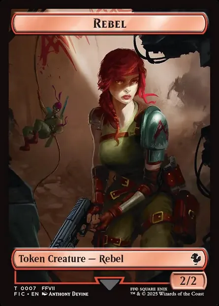 Rebel, Magic card TFIC 7 — Final Fantasy Commander Tokens set