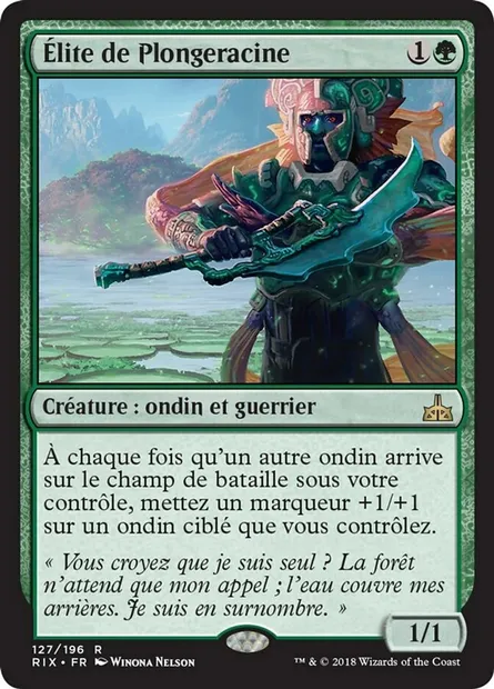 Élite de Plongeracine, carte Magic RIX 127 — extension Les combattants d'Ixalan