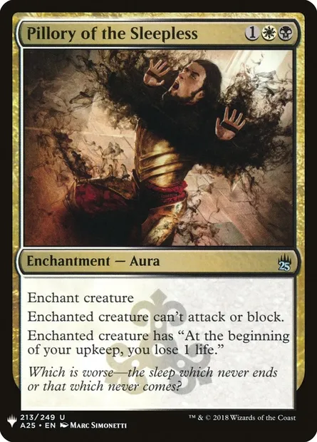 Pilori des éveillés, carte Magic PLST A25-213 — extension The List