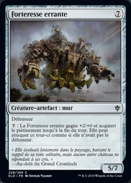 Forteresse errante, carte Magic ELD 228 — extension Throne of Eldraine
