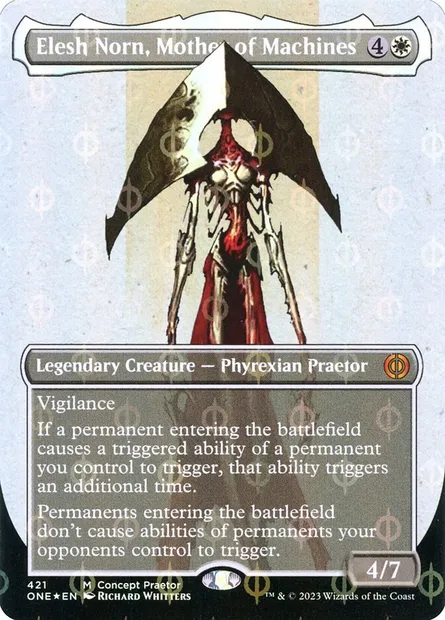 Elesh Norn, Mother of Machines, Magic card ONE 421 — Phyrexia: All Will Be One set