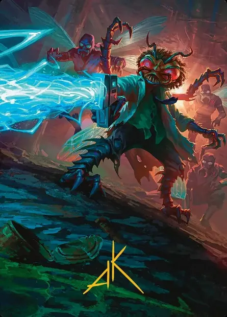 Baxter, Exzzperimental Zzientist // Baxter, Exzzperimental Zzientist, Magic card ATMT 51 — Teenage Mutant Ninja Turtles Art Series set