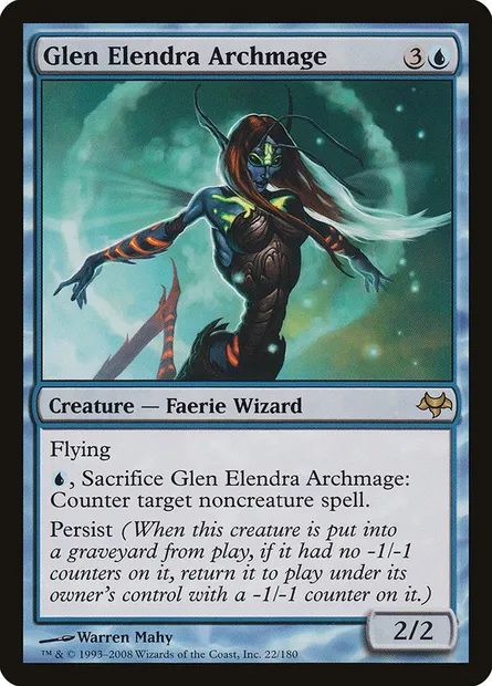 Glen Elendra Archmage, Magic card EVE 22 — Eventide set