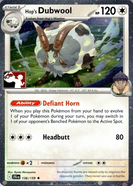Moumouflon de Nabil, carte Pokémon PPS 136-8 — extension Play! Pokémon Prize Pack Series