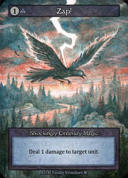 Zap!, carte Sorcery GOT 294 — extension Gothic