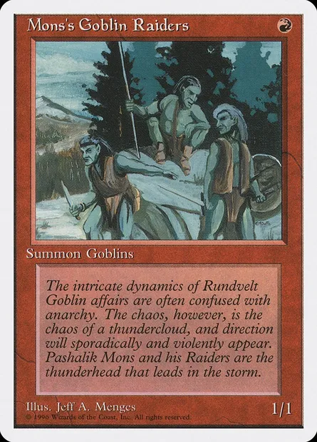 Mons's Goblin Raiders, Magic card ITP 35 — Introductory Two-Player Set set