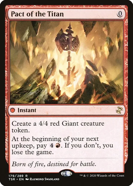 Pact of the Titan, Magic card TSR 179 — Time Spiral Remastered set