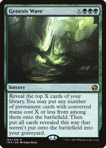 Genesis Wave, Magic card IMA 164 — Iconic Masters set