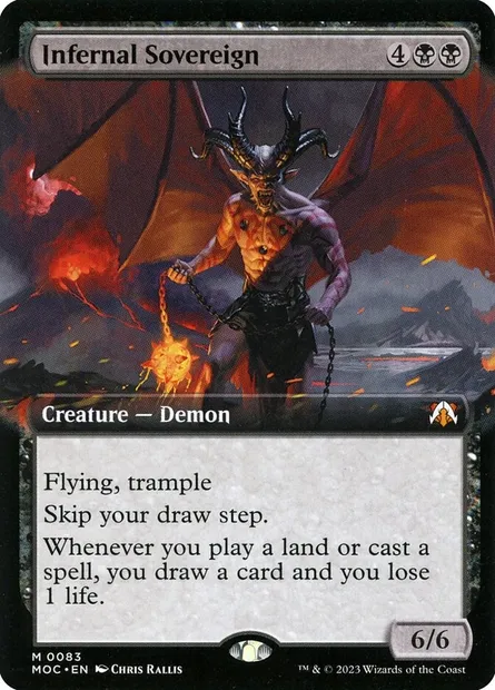 Infernal Sovereign, Magic card MOC 83 — March of the Machine Commander set