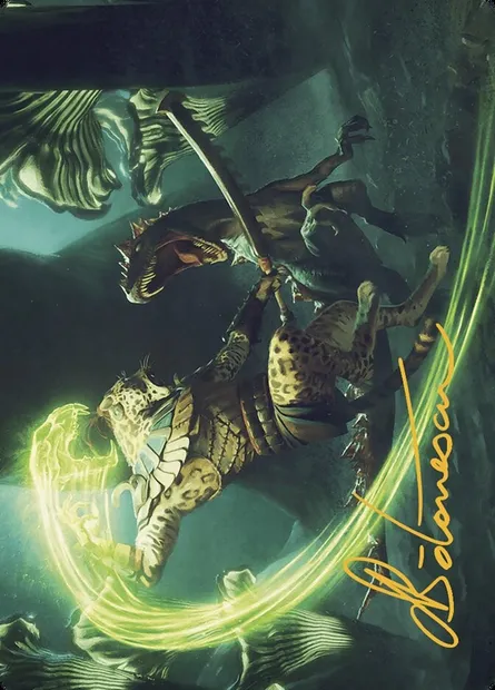 Contest of Claws // Contest of Claws, Magic card ALCI 72 — The Lost Caverns of Ixalan Art Series set