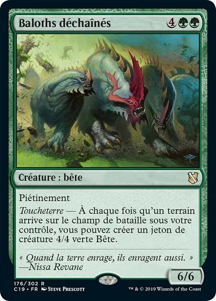 Baloths déchaînés, carte Magic C19 176 — extension Commander 2019