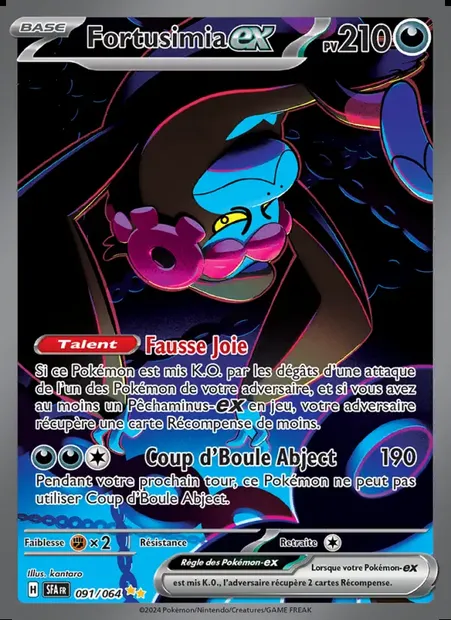 Fortusimia-ex, carte Pokémon SFA 091 — extension Fable Nébuleuse