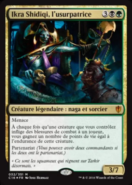 Ikra Shidiqi, l'usurpatrice, carte Magic C16 32 — extension Commander 2016