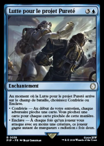 Lutte pour le projet Pureté, carte Magic PIP 39 — extension Fallout