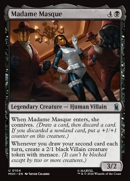 Madame Masque, Magic card MSH 104 — Marvel Super Heroes set