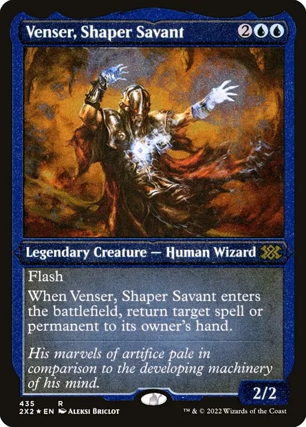 Venser, Shaper Savant, Magic card 2X2 435 — Double Masters 2022 set