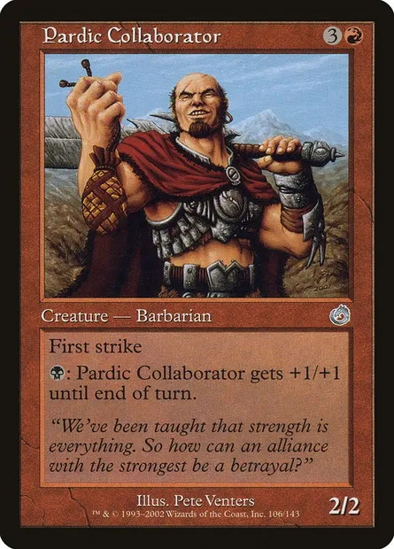 Pardic Collaborator, Magic card TOR 106 — Torment set