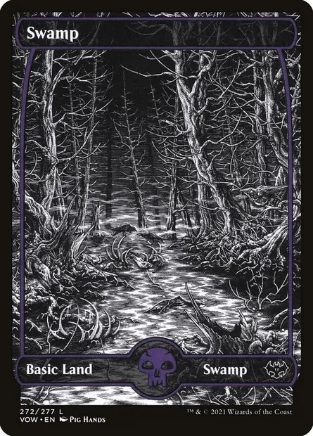 Swamp, Magic card VOW 272 — Innistrad: Crimson Vow set