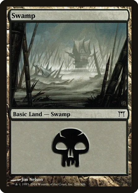 Swamp, Magic card CHK 298 — Champions of Kamigawa set