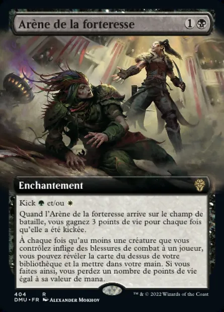 Arène de la forteresse, carte Magic DMU 404 — extension Dominaria Uni