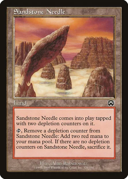 Aiguille de Grès, carte Magic MMQ 326 — extension Masques de Mercadia