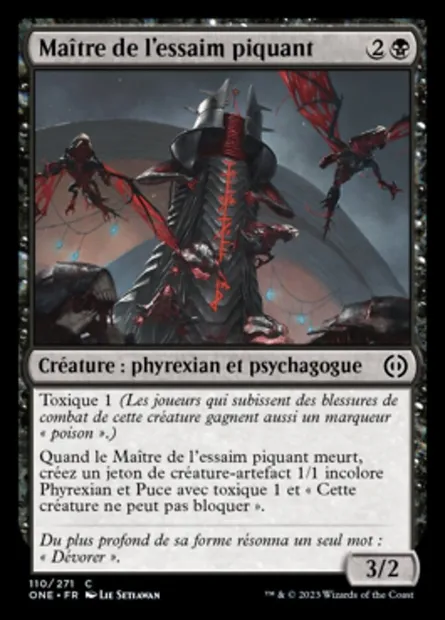 Maître de l'essaim piquant, carte Magic ONE 110 — extension Tous Phyrexians
