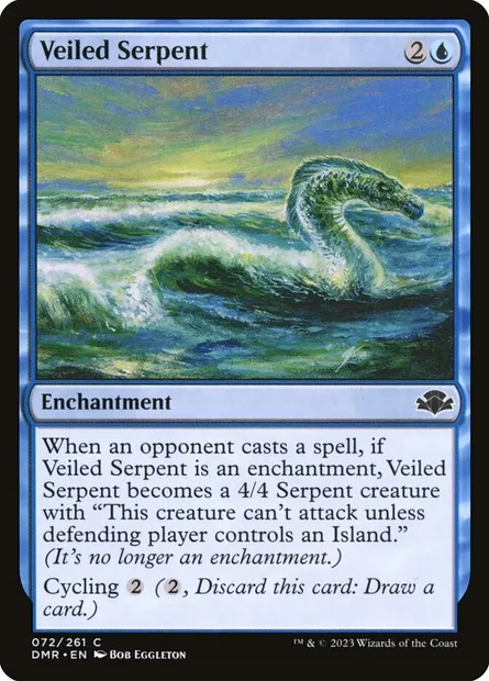 Veiled Serpent, Magic card DMR 72 — Dominaria Remastered set