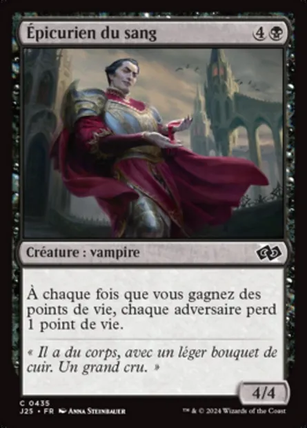 Épicurien du sang, carte Magic J25 435 — extension Foundations Jumpstart