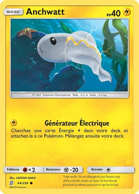 Anchwatt, carte Pokémon UNM 64 — extension Harmonie des Esprits