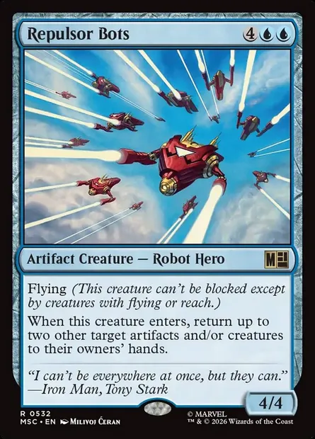 Repulsor Bots, Magic card MSC 532 — Marvel Super Heroes Commander set