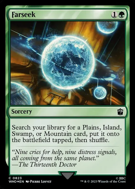 Farseek, Magic card WHO 823 — Doctor Who set