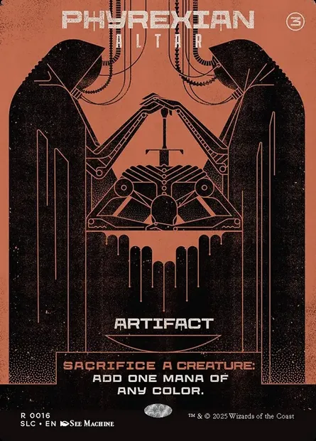 Autel phyrexian, carte Magic SLC 16 — extension Secret Lair Countdown