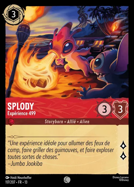 Splody - Expérience 499, carte Disney Lorcana CH13-117 — extension Invasion Epineuse!