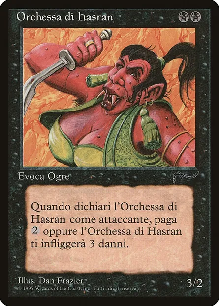 Hasran Ogress, Magic card RIN 53 — Rinascimento set