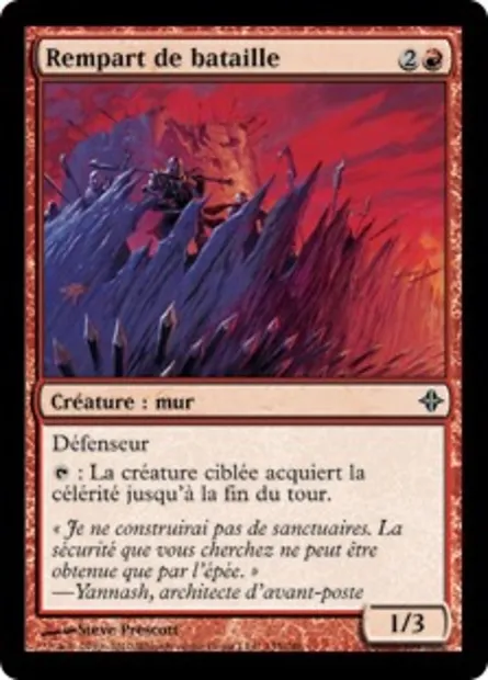Rempart de bataille, carte Magic ROE 135 — extension L'ascension des Eldrazi