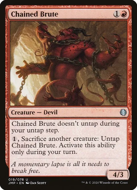 Chained Brute, Magic card JMP 19 — Jumpstart set