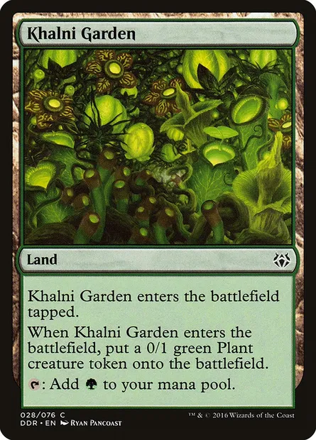 Khalni Garden, Magic card DDR 28 — Duel Decks: Nissa vs. Ob Nixilis set