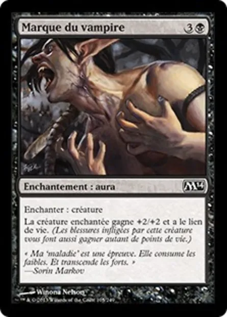 Marque du vampire, carte Magic M14 105 — extension Magic 2014