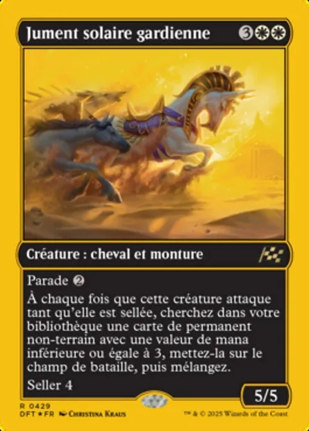 Jument solaire gardienne, carte Magic DFT 429 — extension Aetherdrift