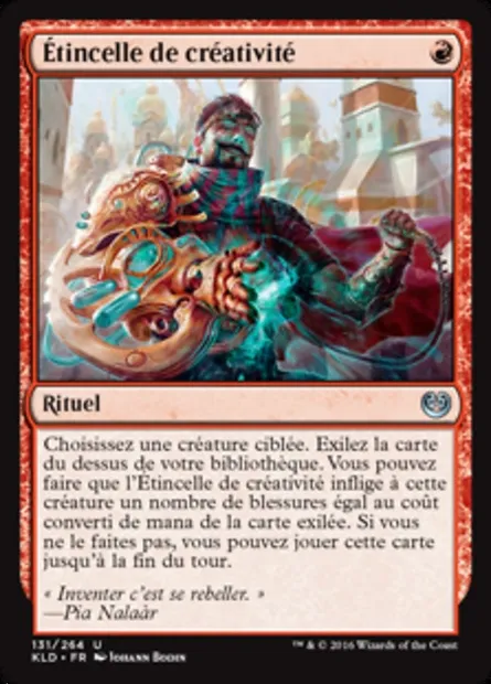 Étincelle de créativité, carte Magic KLD 131 — extension Kaladesh