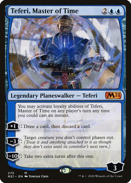 Teferi, Master of Time, Magic card M21 275 — Core Set 2021 set